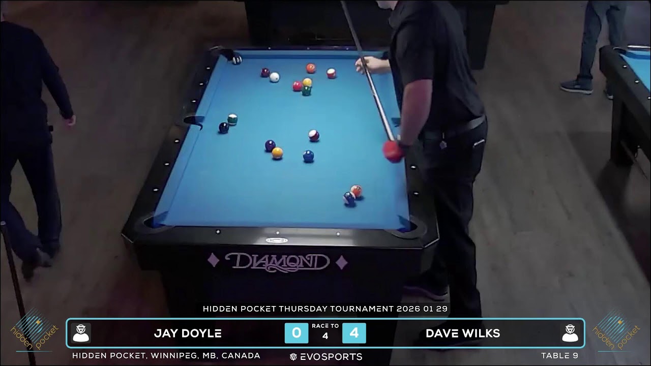 JAY DOYLE vs DAVE WILKS - HIDDEN POCKET - TABLE 9 | EvoSports