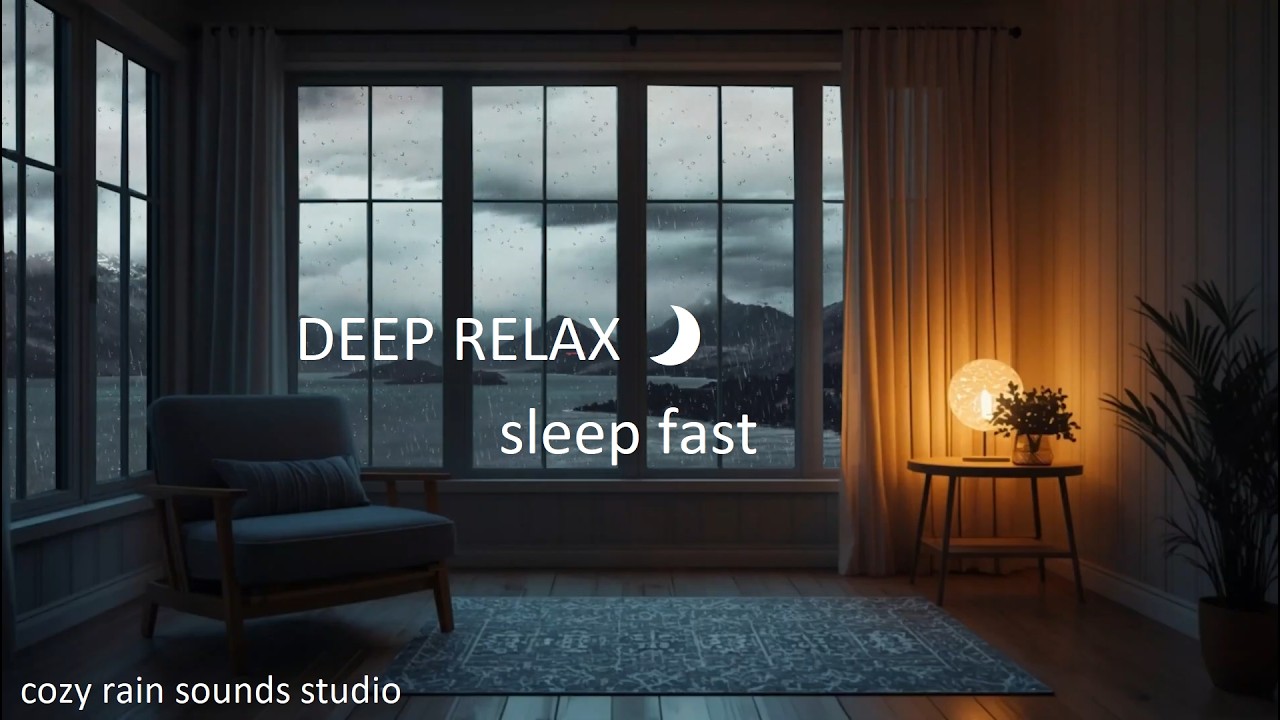 Gentle Rain From The Living Room 🌧️ | Cozy Rain Sounds for Sleep & Relaxation