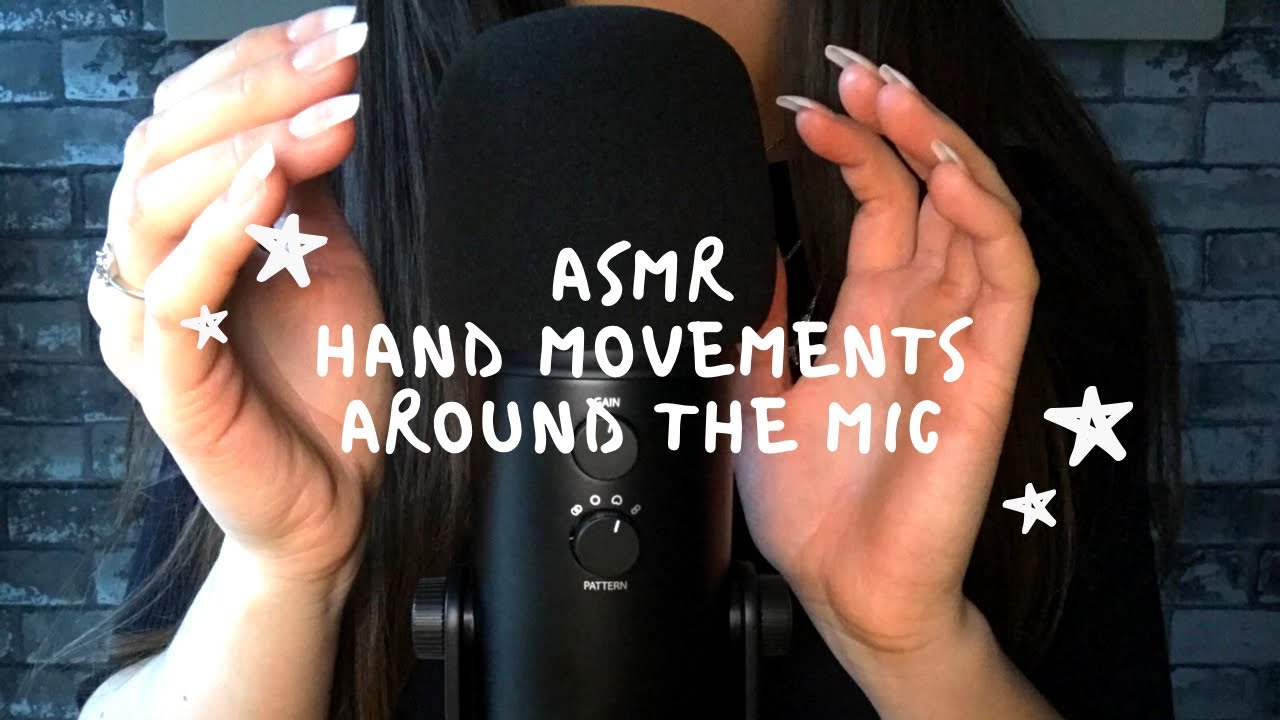 ASMR HAND MOVEMENTS AROUND MICROPHONE (TINGLY VISUALS)