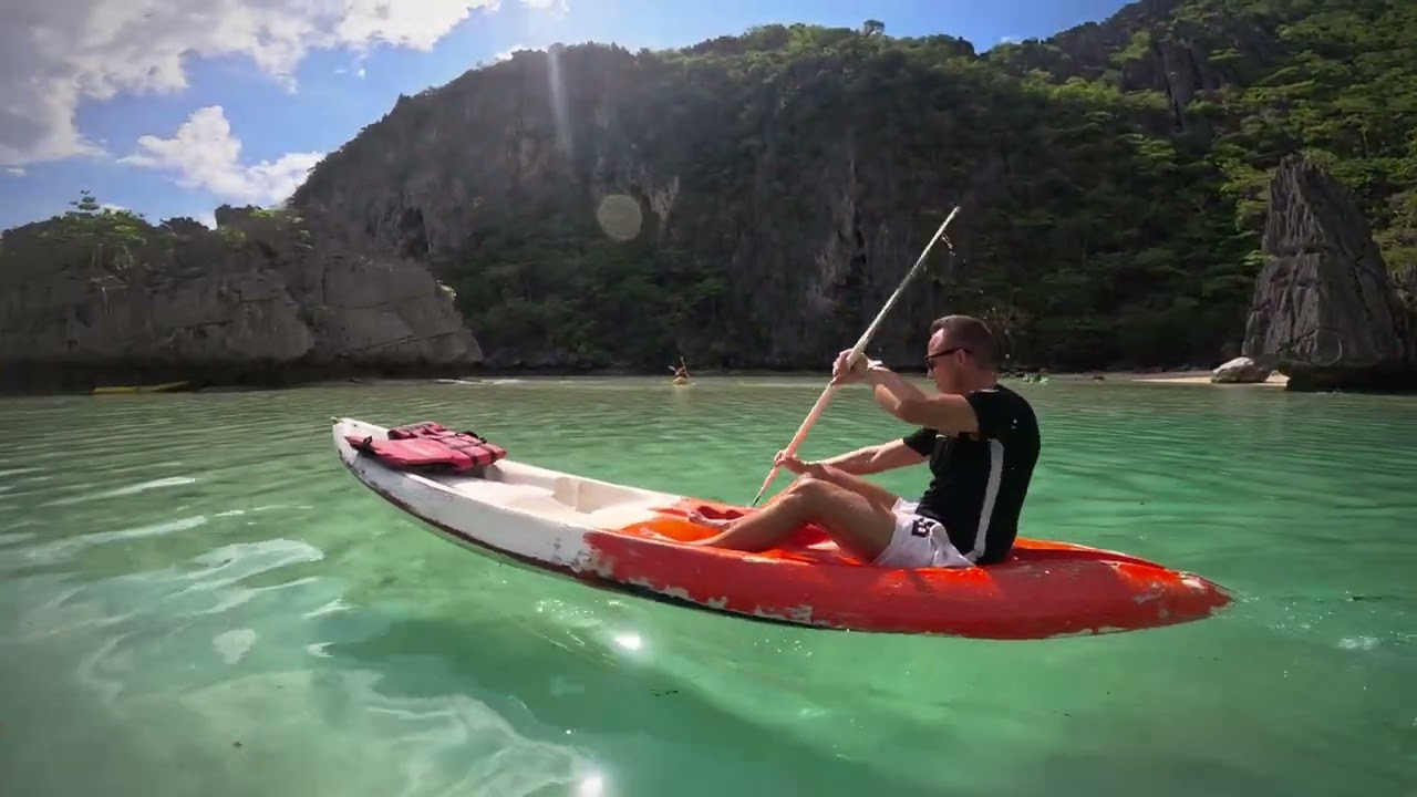 🛶 Kayaking @ Cadlao Lagoon , El Nido , Palawan,Philippines 🇵🇭