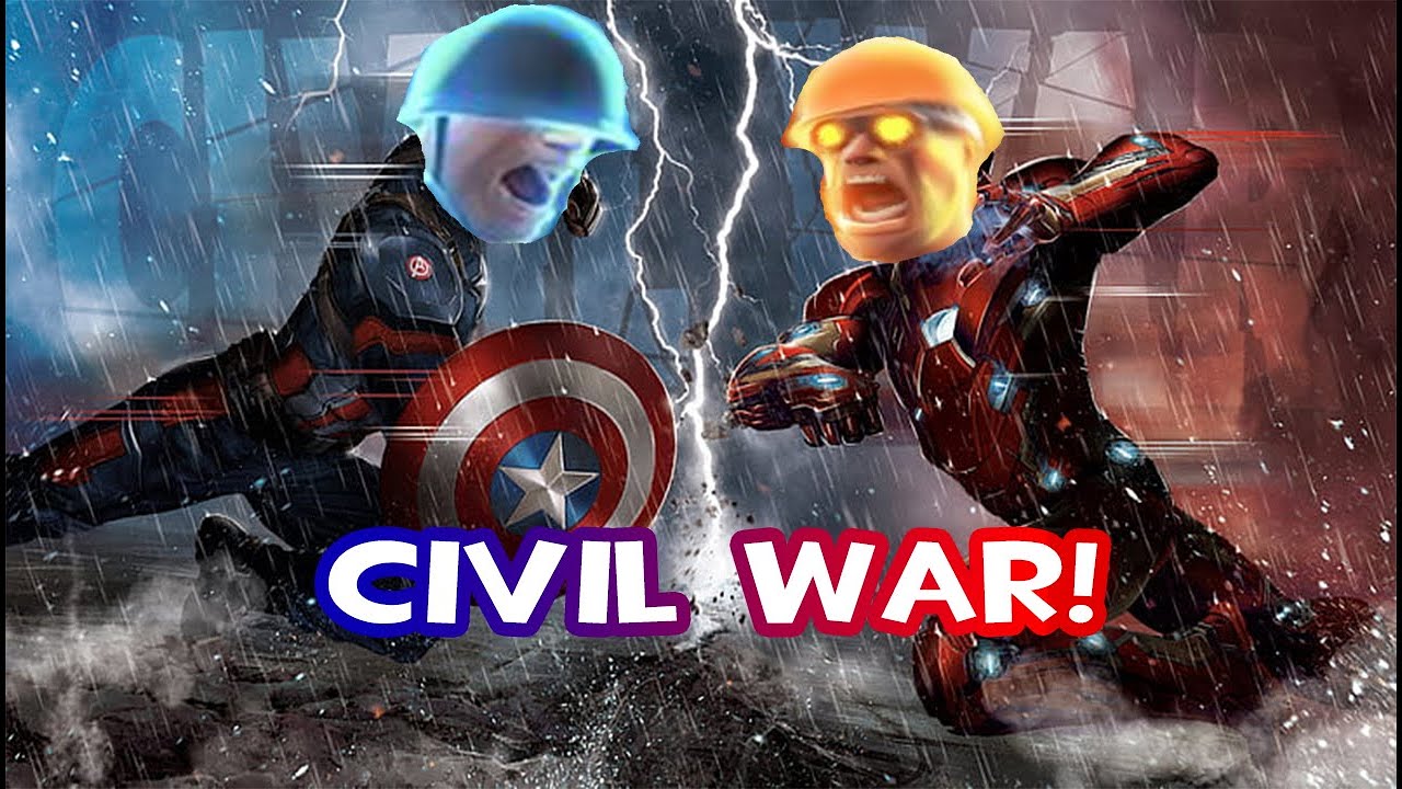 TF2 DUB: Iron engineer vs Captain Soldier CIVIL WAR!