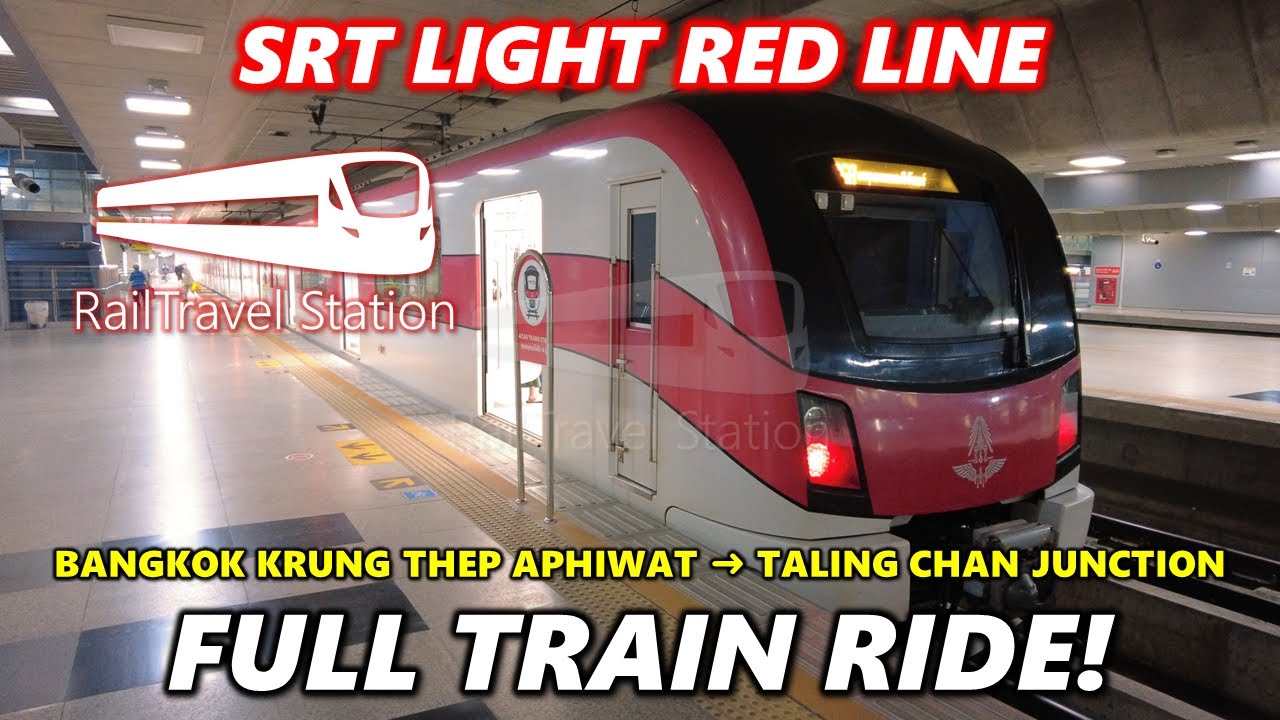 SRT Light Red Line Full Train Ride 🇹🇭🚇 Bangkok Krung Thep Aphiwat→Taling Chan Junction