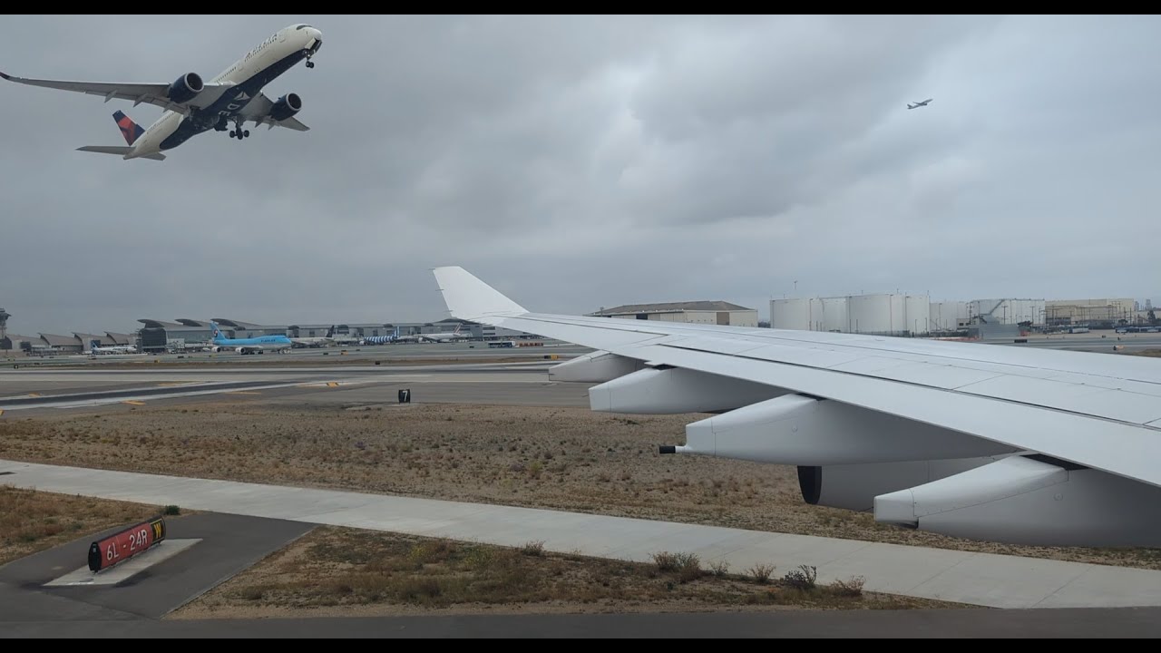 || Lufthansa || A340-300 || Approach + Landing || Los Angeles || KLAX ||
