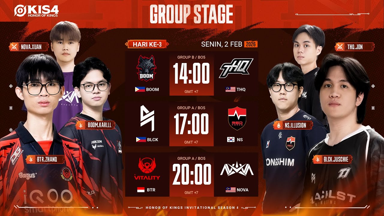 [ID] Honor of Kings Invitational Season 4 | Group Stage Hari 3