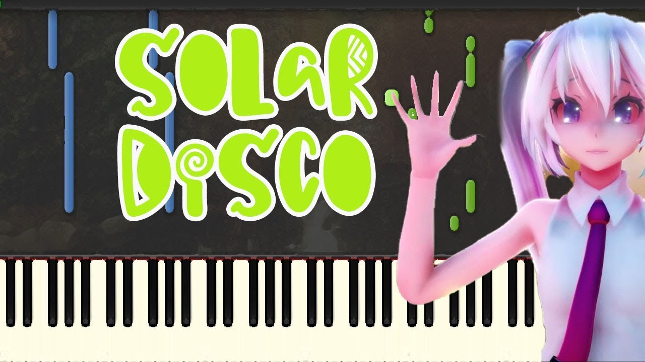 🎹 hatsune miku - solar system disco (Piano Tutorial Synthesia)❤️♫