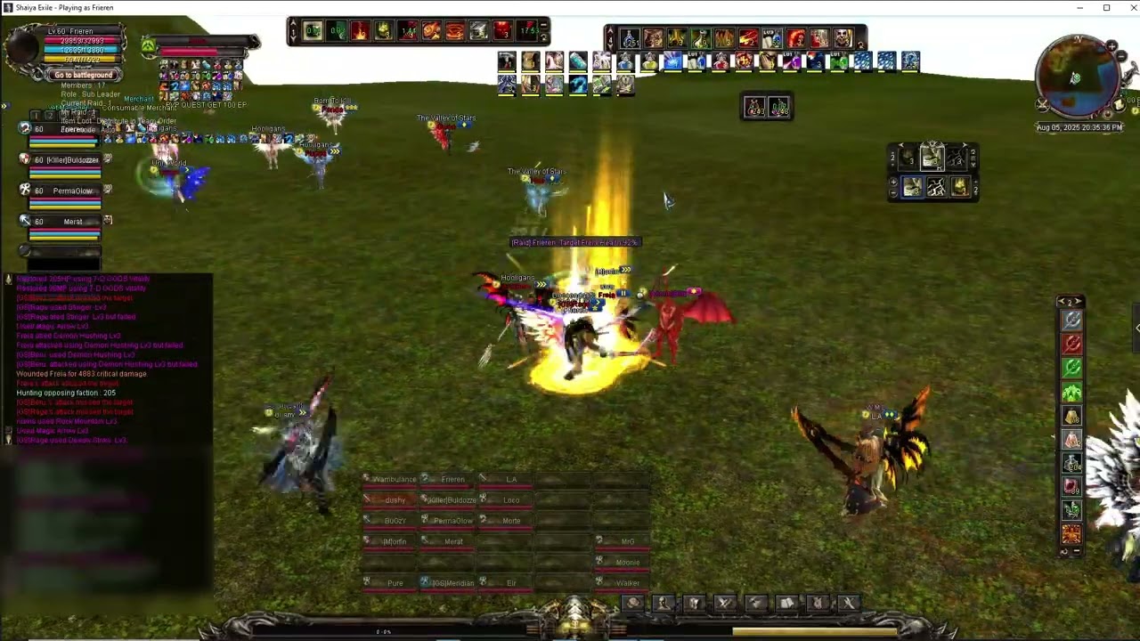Shaiya Exile 60 LvL PvP D-Water Borderland #5 #shaiya #pvp #fight #fighter #archery #mage #games