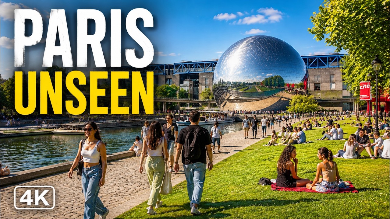 This Doesn&rsquo;t Look Like Paris | La Villette Walk 4K