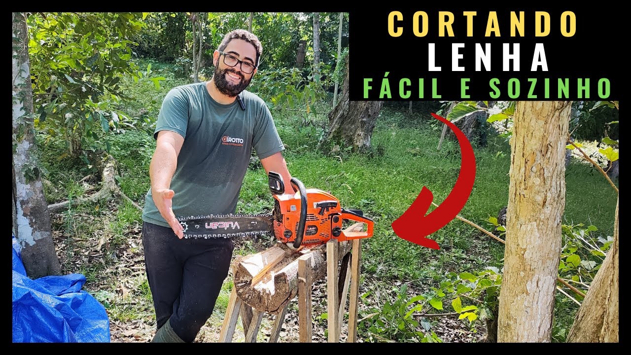 ✅O Melhor GABARITO PARA CORTAR LENHA SOZINHO