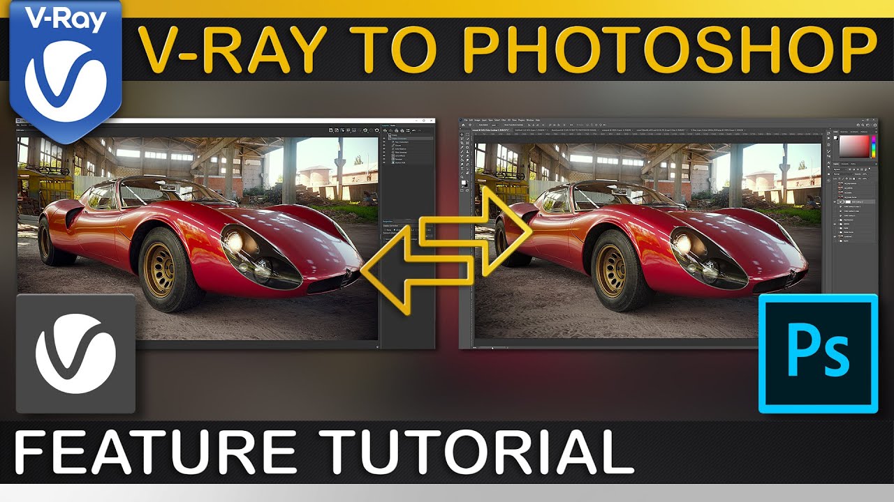 V-Ray | VFB to PHOTOSHOP Workflow | Non Destructive Color Matching