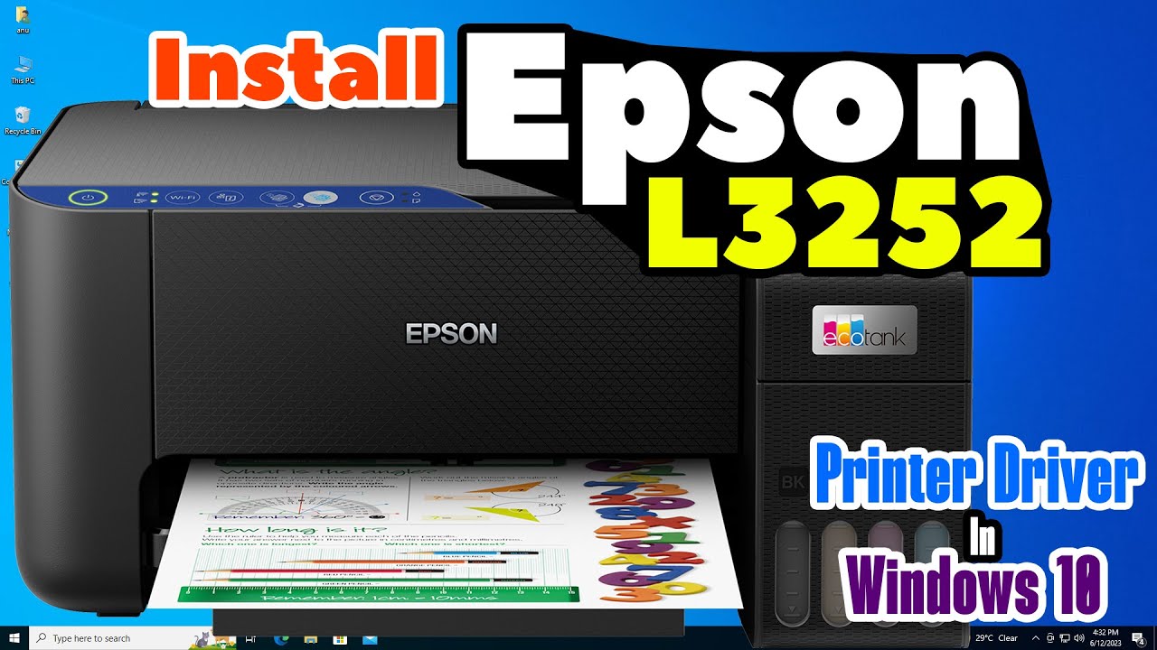 Как загрузить и установить драйвер принтера Epson L3252 на ПК или ноутбук с Windows 10