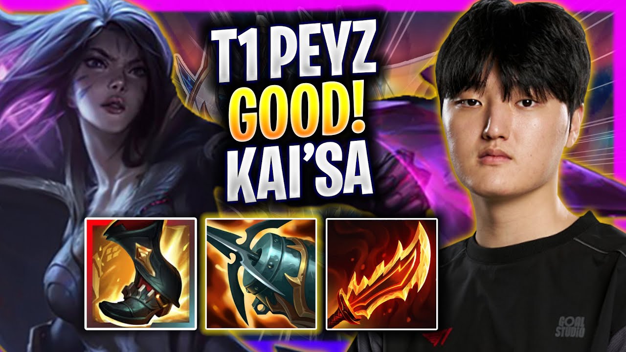 T1 PEYZ IS SO GOOD WITH KAI'SA! - T1 Peyz Plays Kai'sa ADC vs Ezreal!