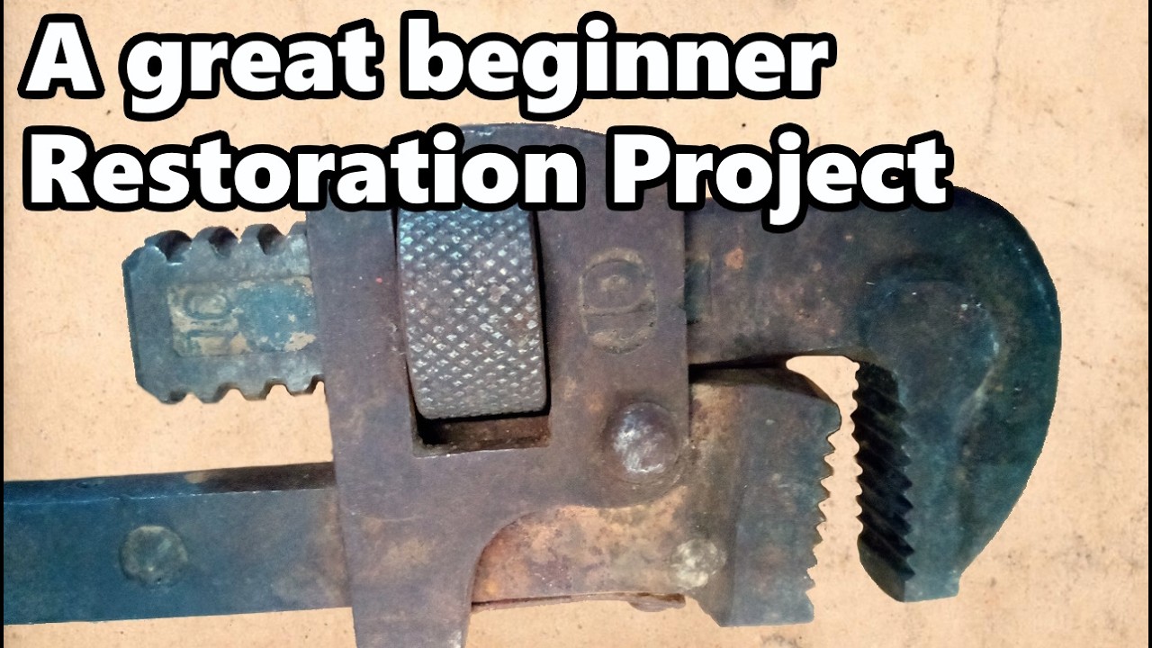 Vintage Sears Dunlap Pipe Wrench Restoration