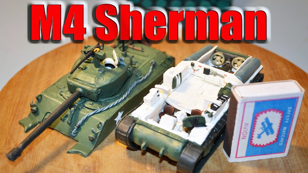 Шерман Лозы! Танк M4 Sherman из пластилина!