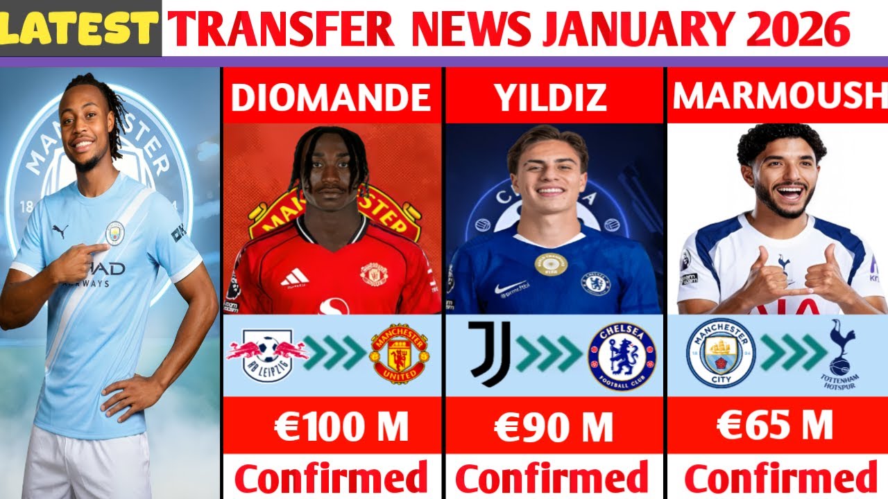 🚨 NEW CONFIRMED TRANSFERS AND RUMOURS JANUARY 2026😱🔥SEMENYO TO MAN CITY,DIOMANDE TO MAN UNITED
