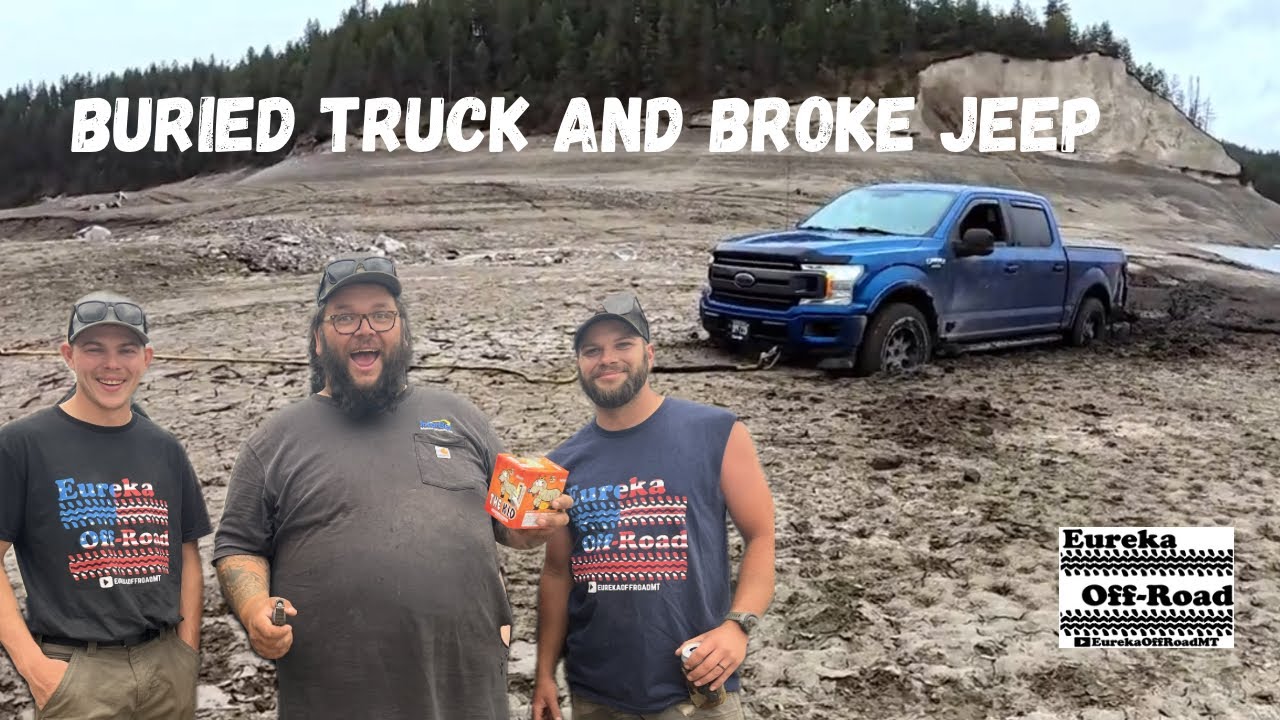 BLUE FORD BURRIED IN THE BOG
