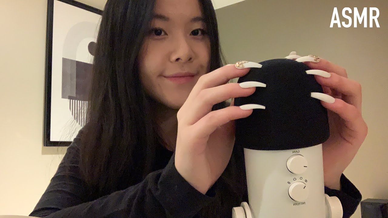 ASMR FOAM MIC SCRATCHING & RUBBING