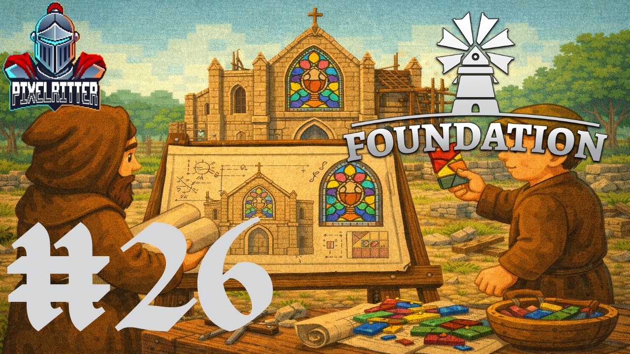 Pixelstein bekommt eine Kirche | Let's Play FOUNDATION | #26 | deutsch