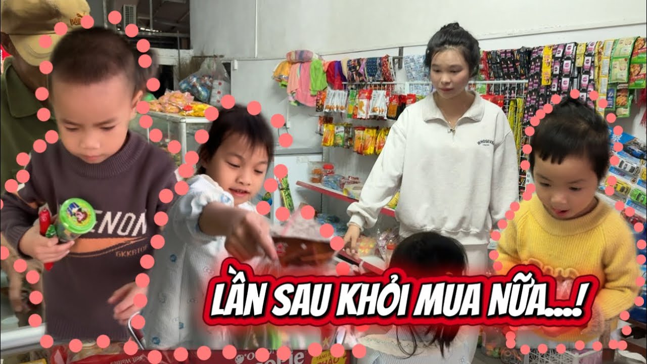 Vlogs | Cô Yến Bất Lực Với 3 Cô Cạp Cạp Của Bố Hải Khi Đi Mua Kẹo...!