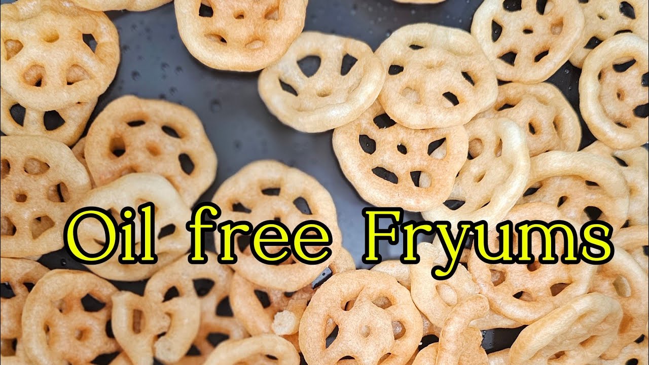 Crispy Air Fried Fryums | Healty Snack Recipe | No Oil Fryums