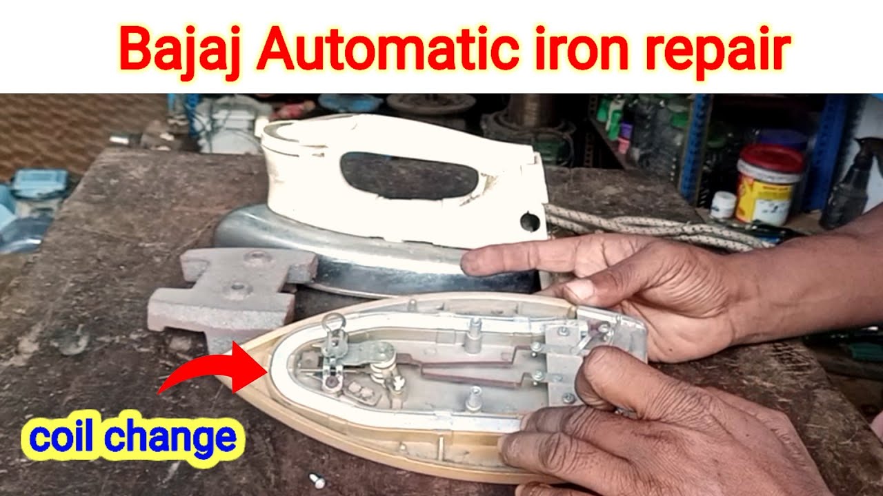 Bajaj Majesty iron not heating l how to repair iron press l light weight iron coil change