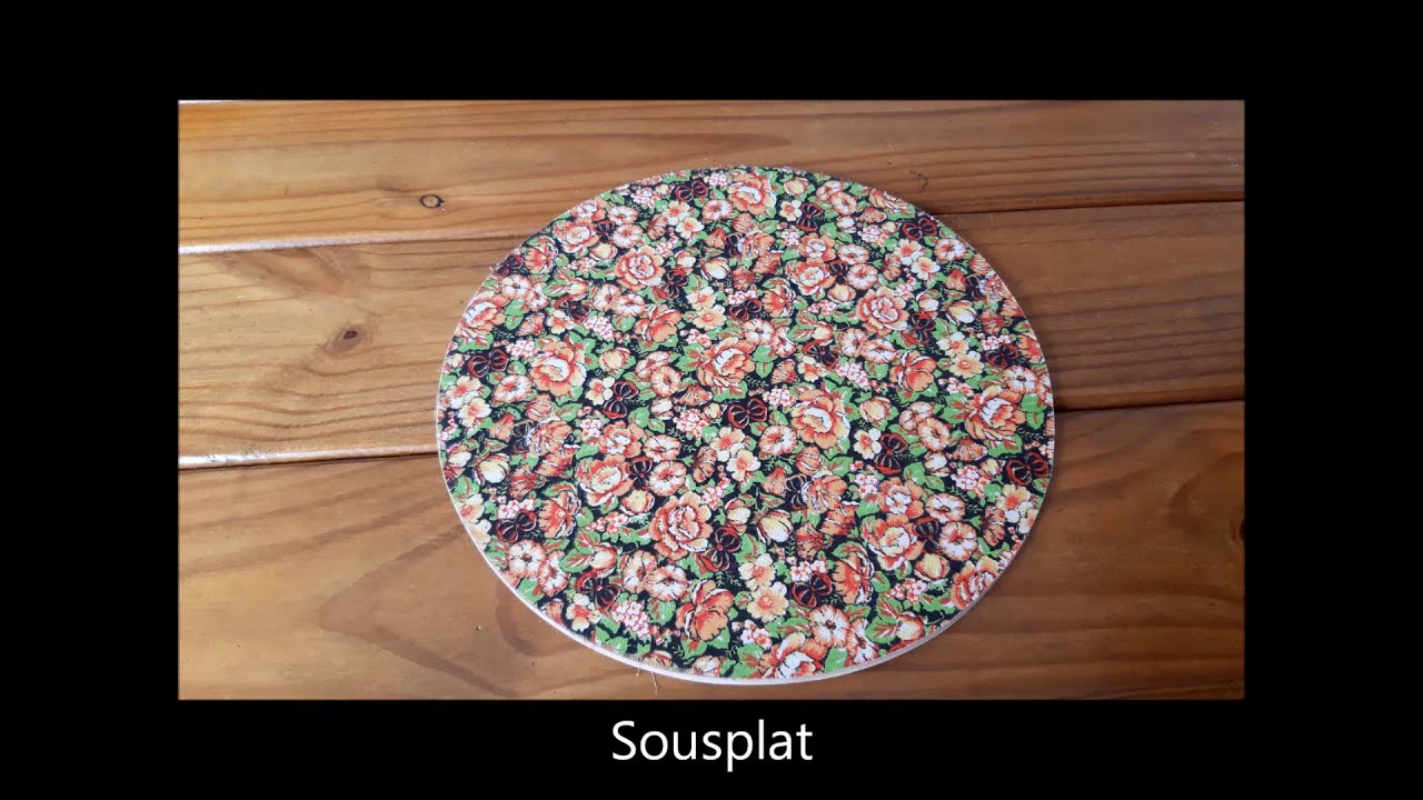 #Como fazer sousplat com a técnica decoupage