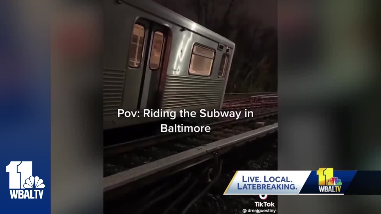 Video shows moments when Metro subway train derailed