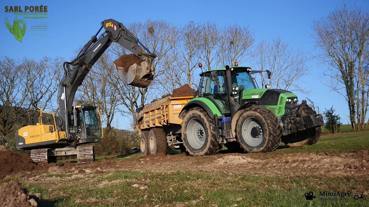 Terrassement | Pelle VOLVO EC180C | DEUTZ 7210 | SARL Porée