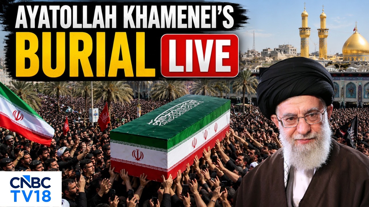 Khamenei Funeral LIVE | Ayatollah Ali Khamenei Buried In Mashhad LIVE Visuals | Farewell To Khamenei