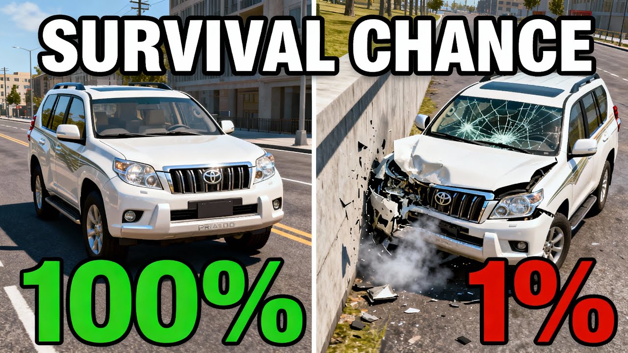BeamNG.drive Survival Chance Test (With Dummies) | Realistic Crashes #13