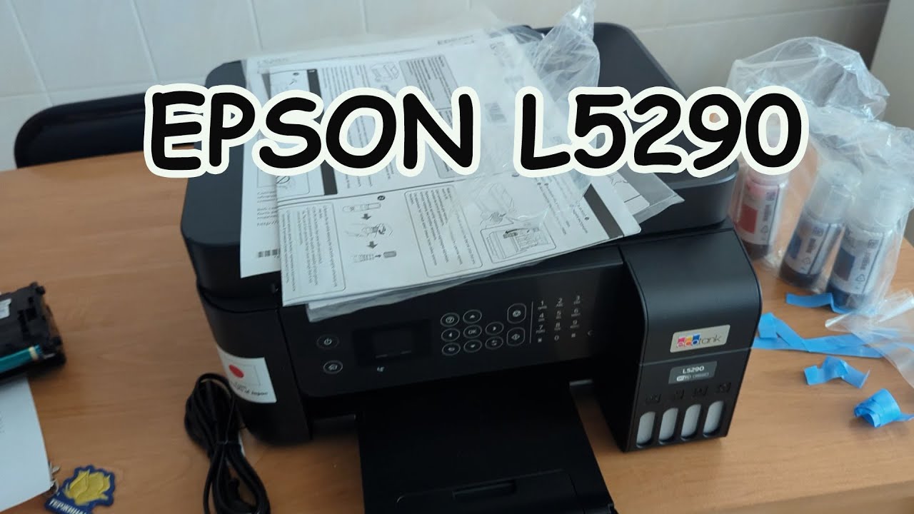 Epson L5290 распаковка настройка запуск обслуживание и ремонт