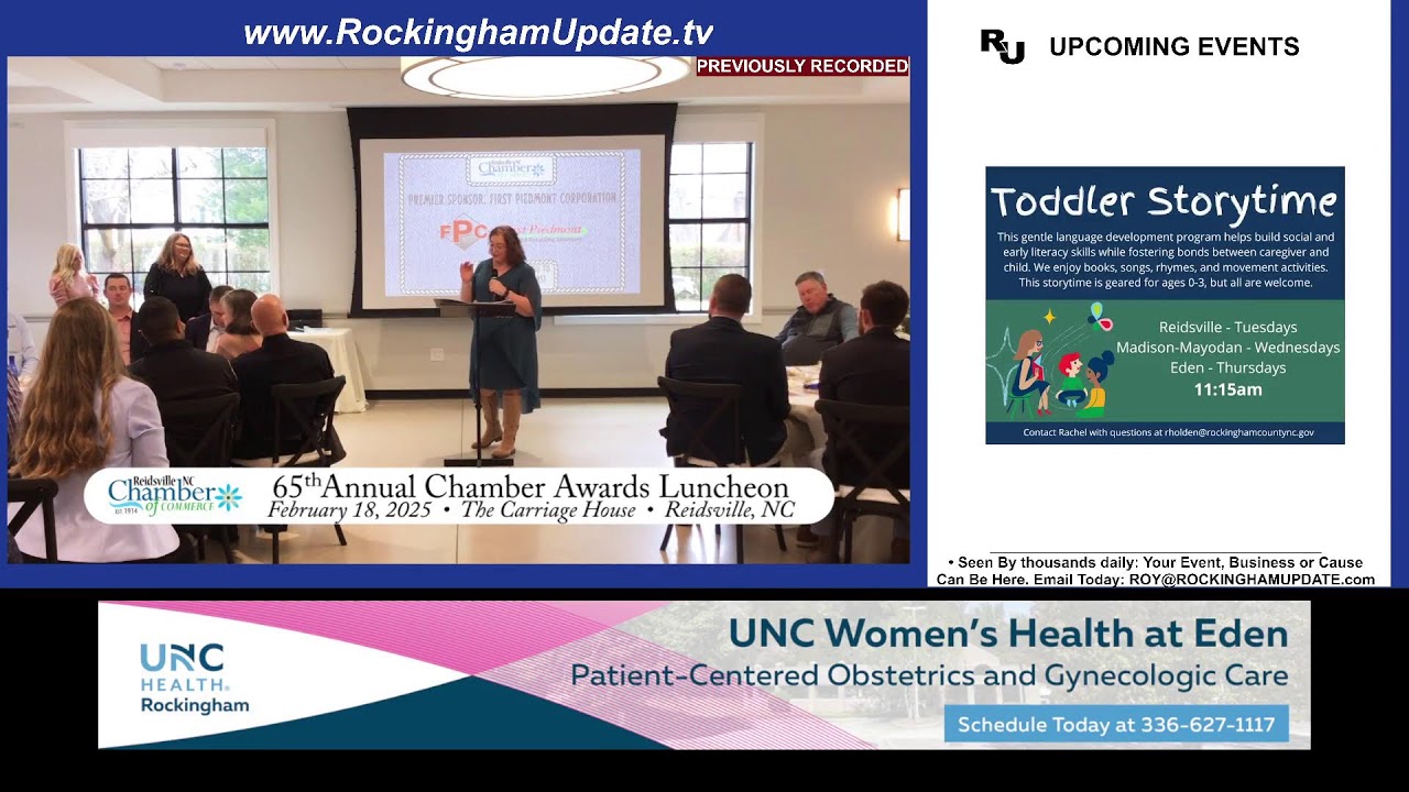 Your Daily Broadcast is Live! | Brought to You by UNC Health Rockingham | Watch 24/7 – www.Rocking