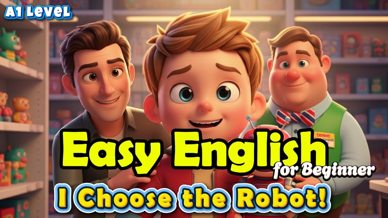 Shadowing English Practice - Easy A1 Story - Toby Buys a Toy | #easyenglish
