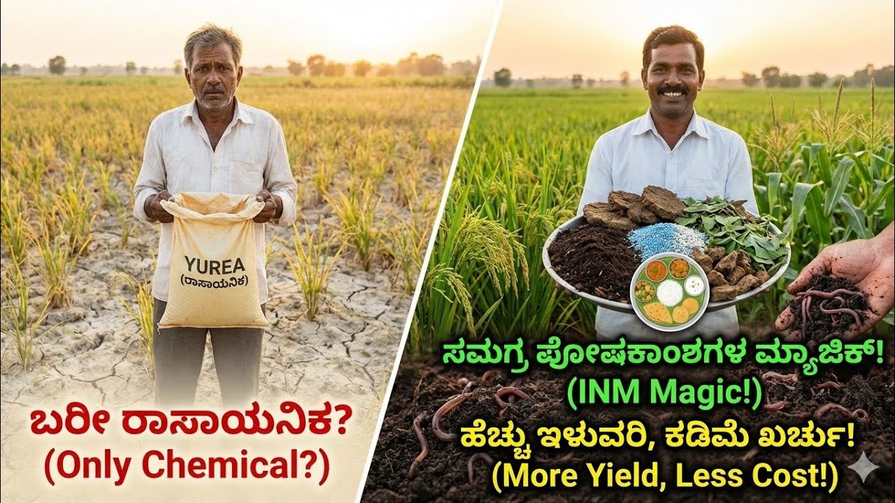 ಮಣ್ಣಿಗೂ ಬೇಕು ರೊಟ್ಟಿ-ಪಲ್ಯ! ಏನಿದು INM? ಕಡಿಮೆ ಖರ್ಚಿನಲ್ಲಿ ಹೆಚ್ಚು ಲಾಭ ಪಡೆಯುವ ರಹಸ್ಯ.