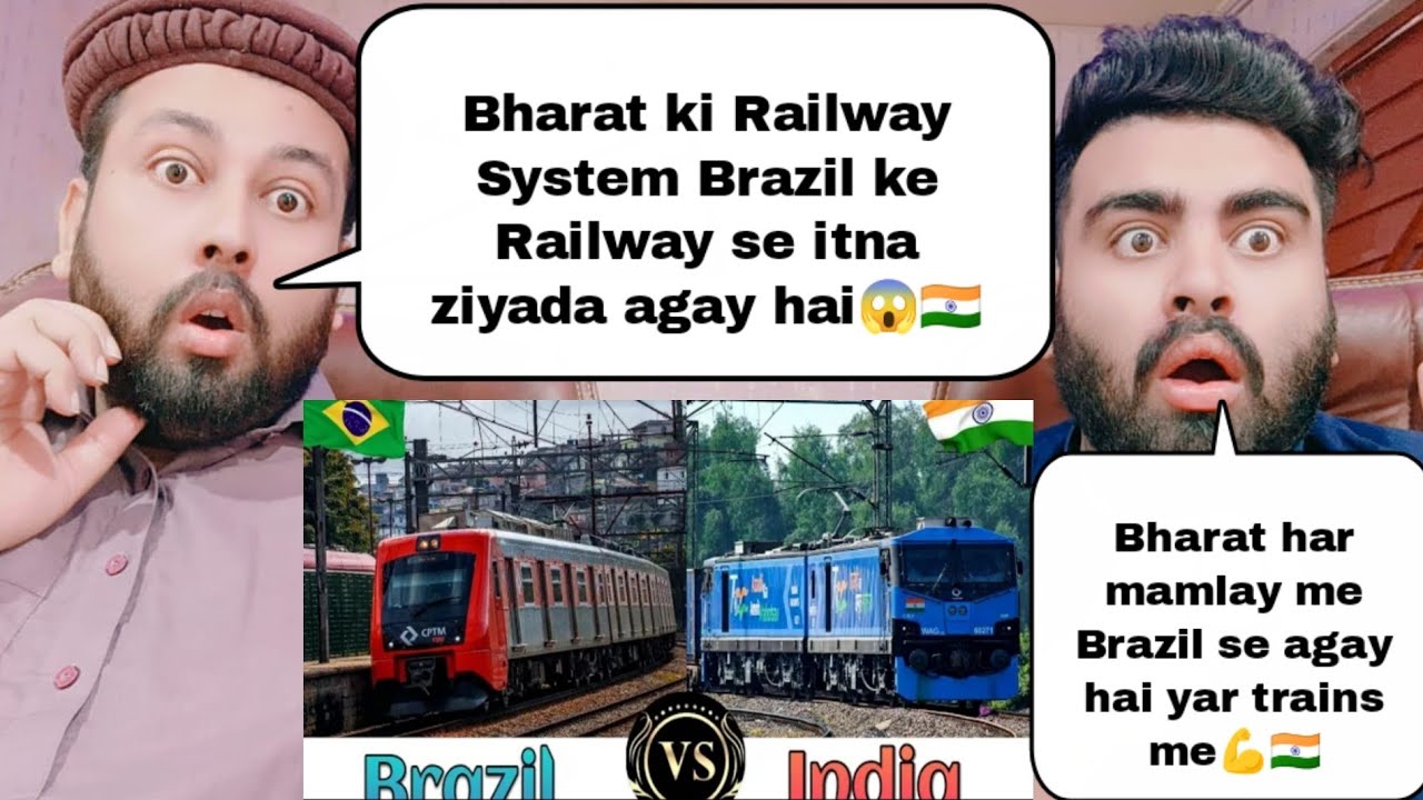 Indian Railways Vs Brazil Railways Comparison 2023 | Pakistani Reaction