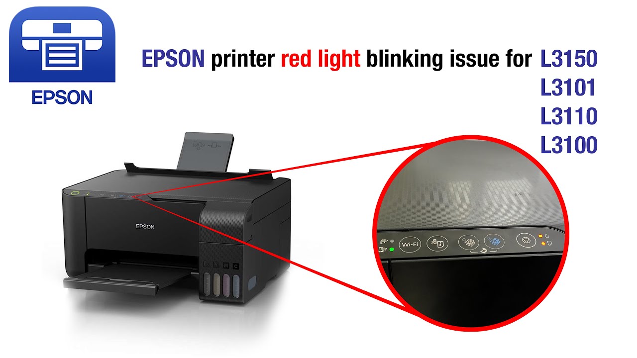 Устранение проблемы с мигающим красным индикатором на принтере Epson L3150 @top2tipyoutubechannel968