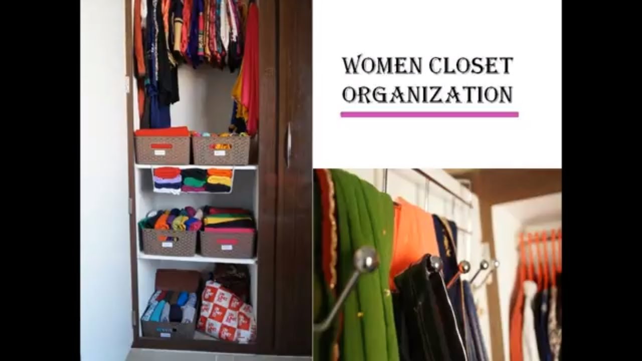 How To Organize A Women's Closet| How To Organize Wardrobe/Closet(Indian Wardrobe)| Small Closet