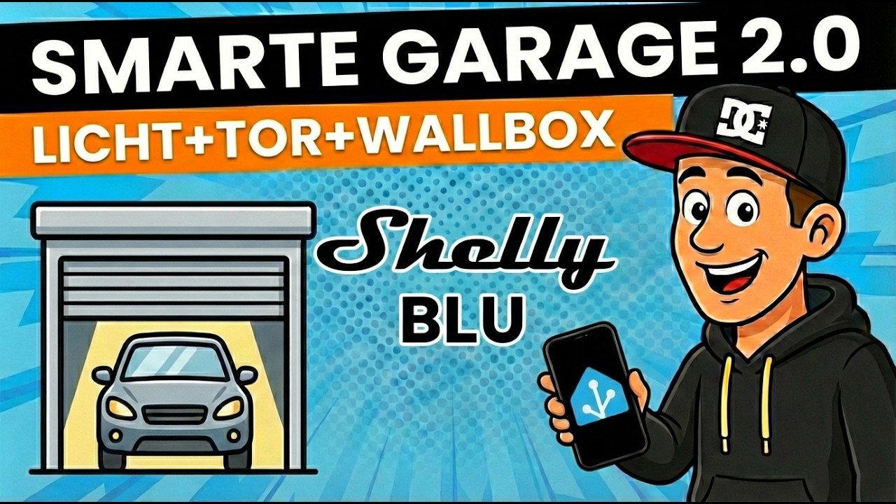 Garagentor & Licht perfekt automatisiert: Mein lokales Shelly BLU Setup