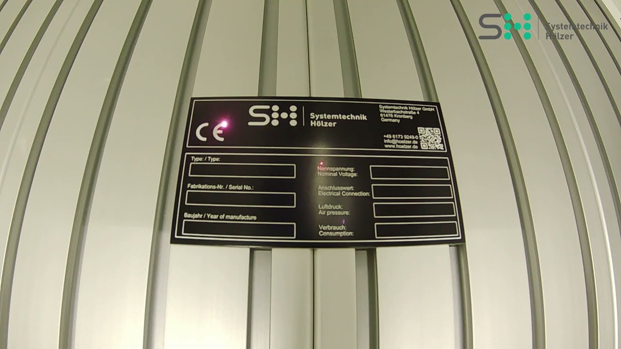 Typenschild Beschriftung mit Faserlaser