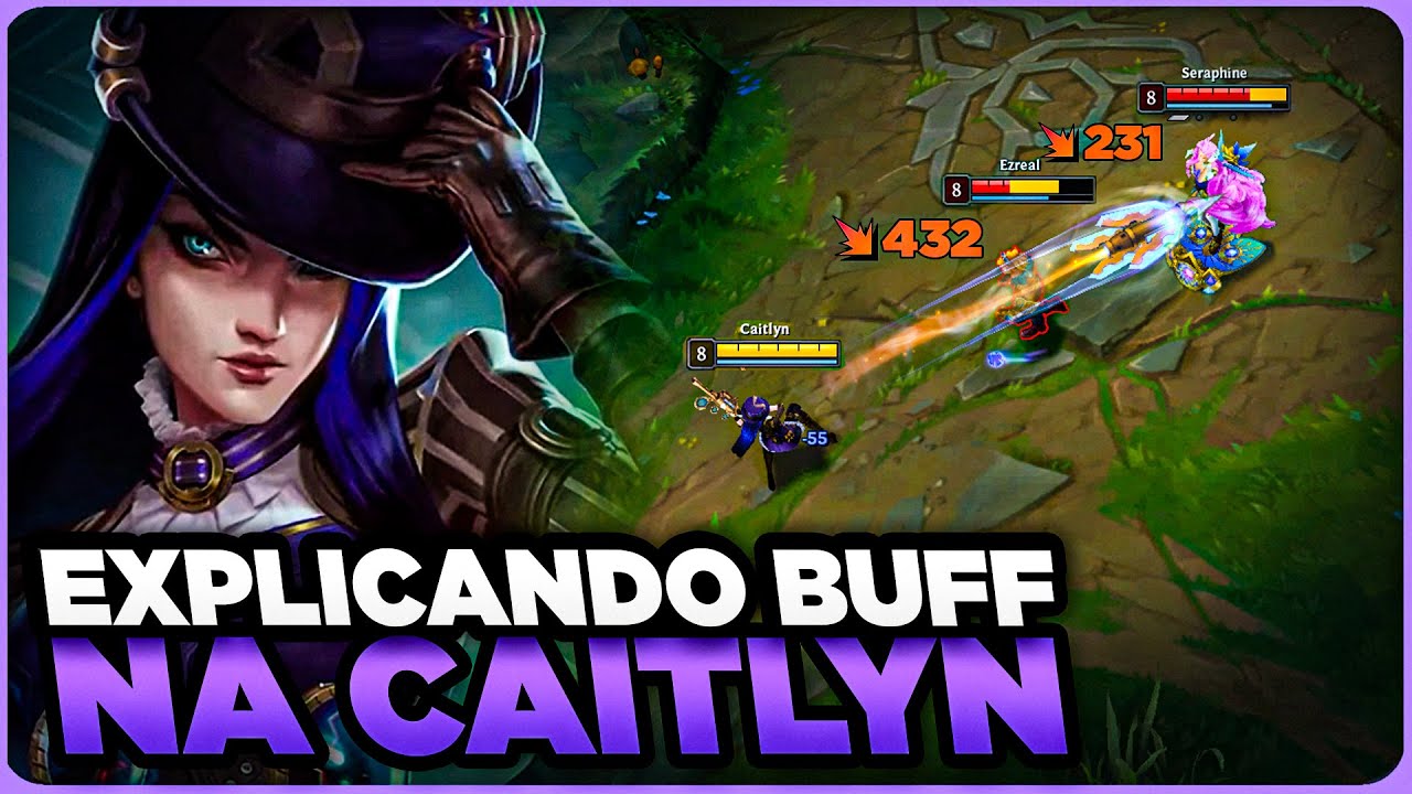 EXPLICANDO o NOVO BUFF da CAITLYN e O QUE MUDOU | MONO CAITLYN GAMEPLAY