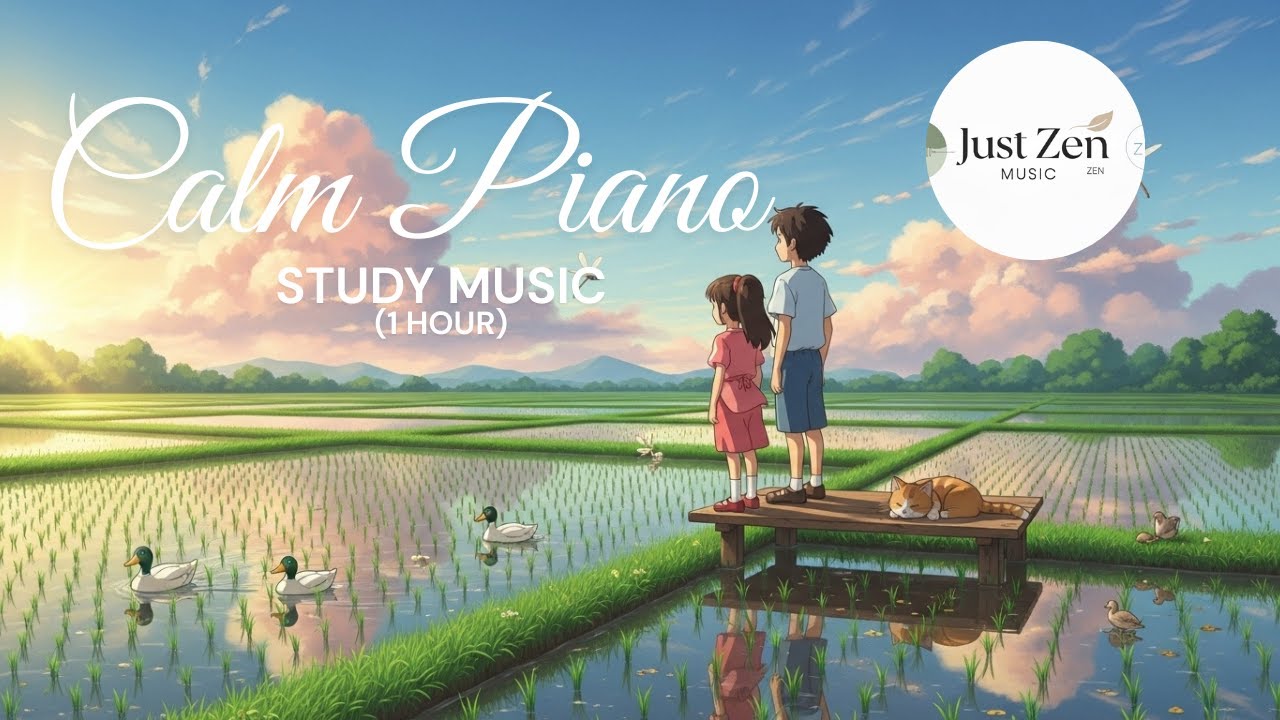 🌿 Soft Ambient Piano for Deep Focus – Study, Work & Creativity | 1 Hour