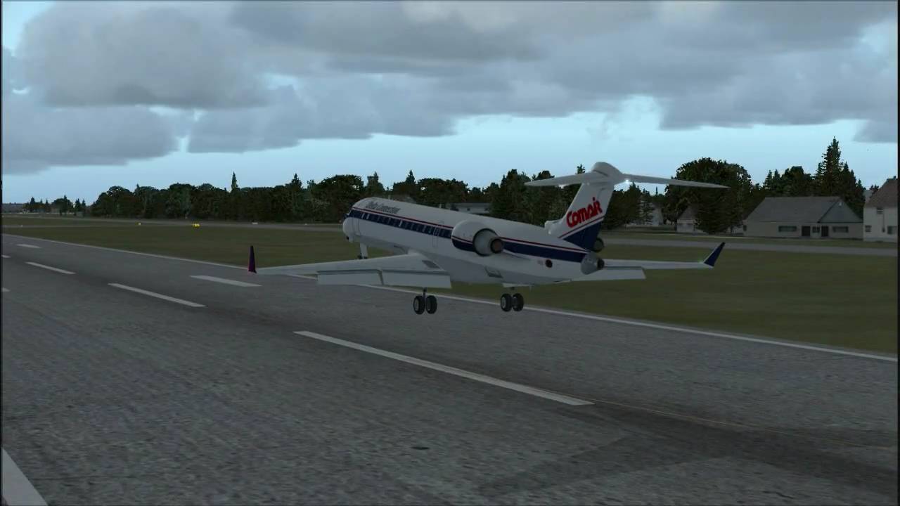 FSX CRJ-700 landing Melbourne, FL