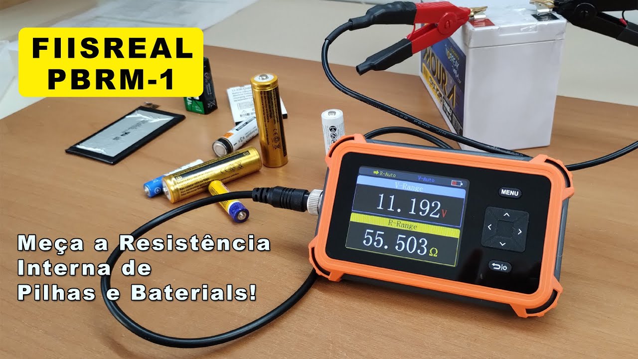 # Conhe&ccedil;a o FiizReal PBRM 1 -  Um excelente medidor de resist&ecirc;ncia interna de pilhas e baterias!
