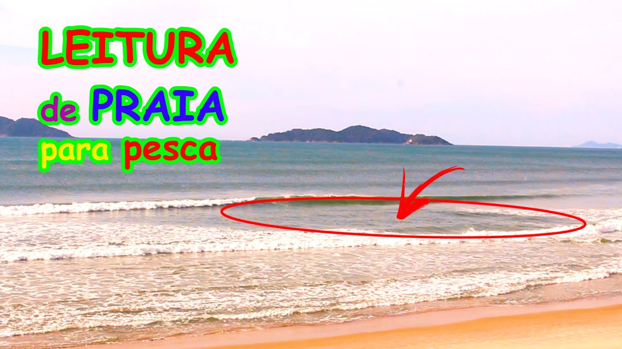como fazer LEITURA de PRAIA para pesca