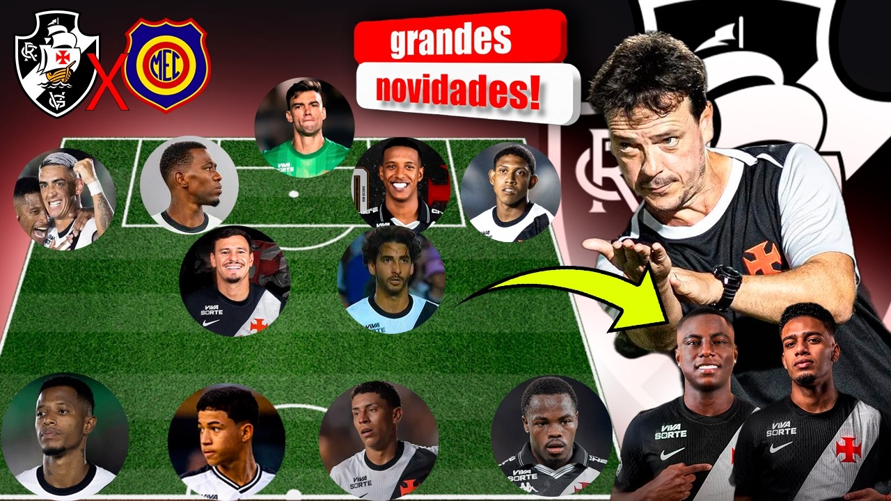 ESTREIAS! VEJA A ESCALAÇÃO DO VASCO PRO JOGO CONTRA O MADUREIRA! PRE JOGO VASCO X MADUREIRA