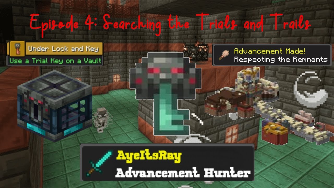 Searching the Trials and Trails! --- Minecraft Advancement Hunter Episode 4