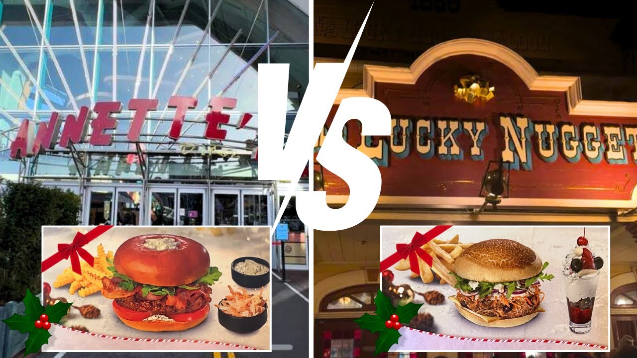 ANNETTE VS THE LUCKY NUGGET: Le meilleur burger de noël de Disneyland Paris