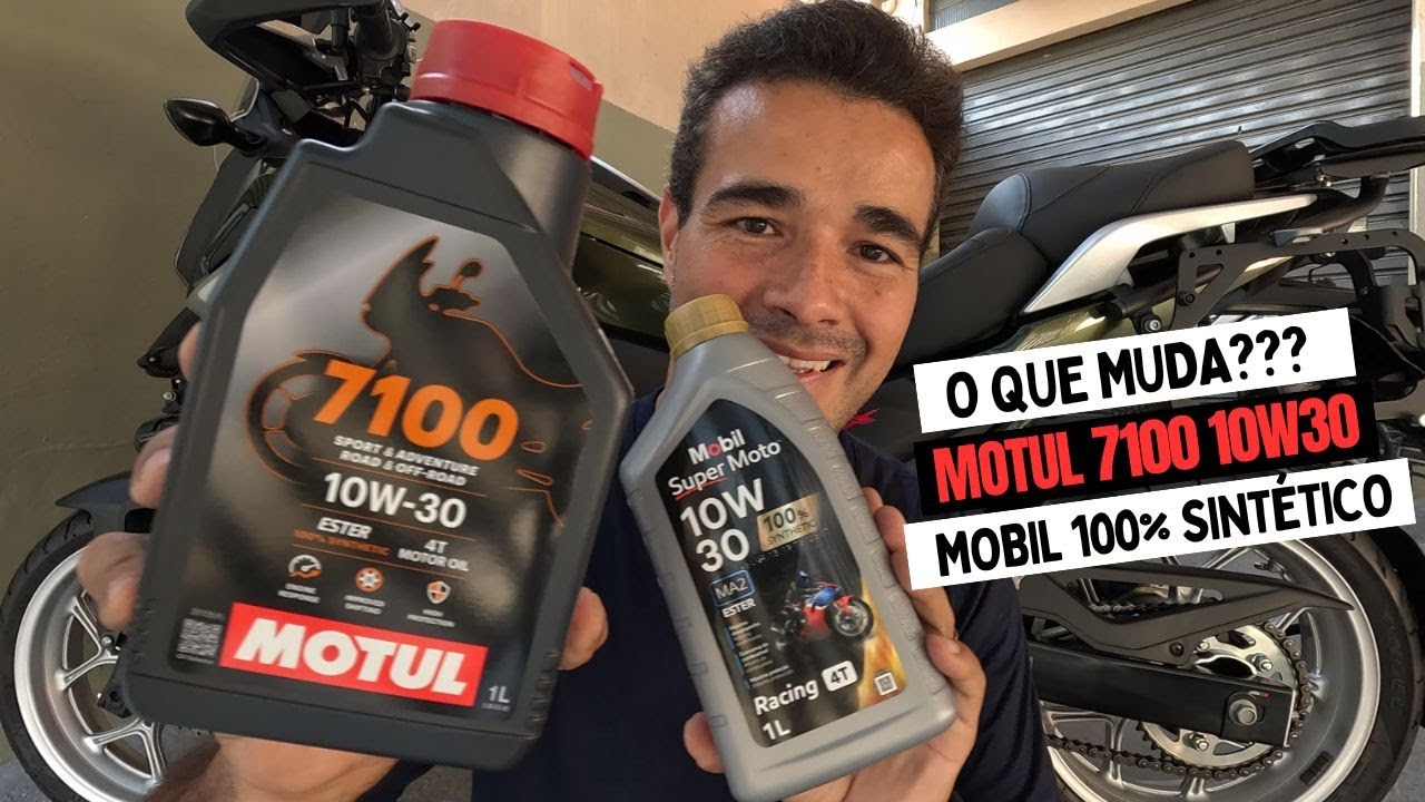 DIFERENÇAS ENTRE MOTUL 7100 10W30 E MOBIL 100% SINTÉTICO 10W30 - LINHA MOTOS HONDA