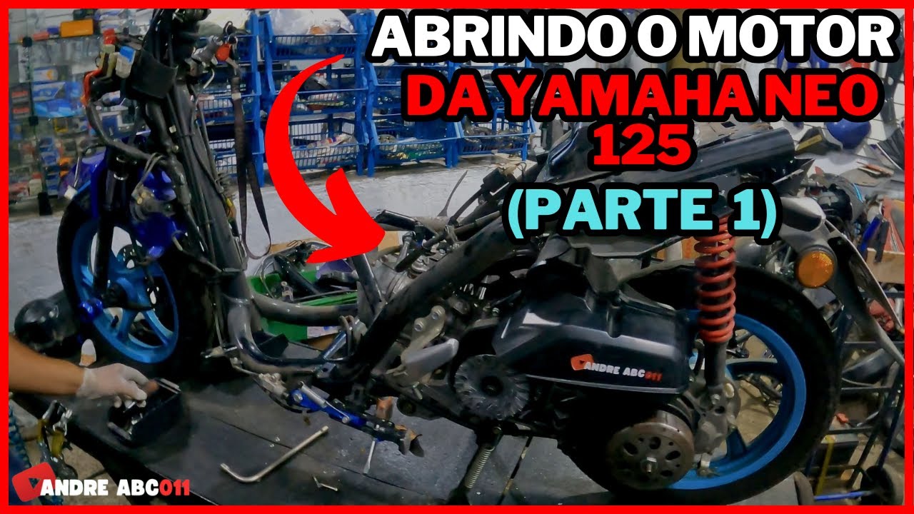 DESMONTANDO O MOTOR DA YAMAHA NEO 125, PARTE 1