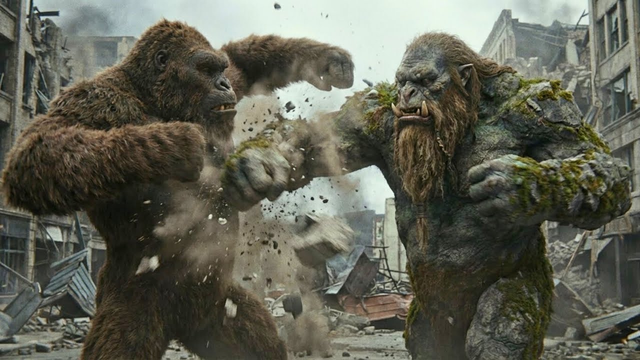 KONG REX vs MEGA TROLL | The Ultimate City Battle (2026) 4K