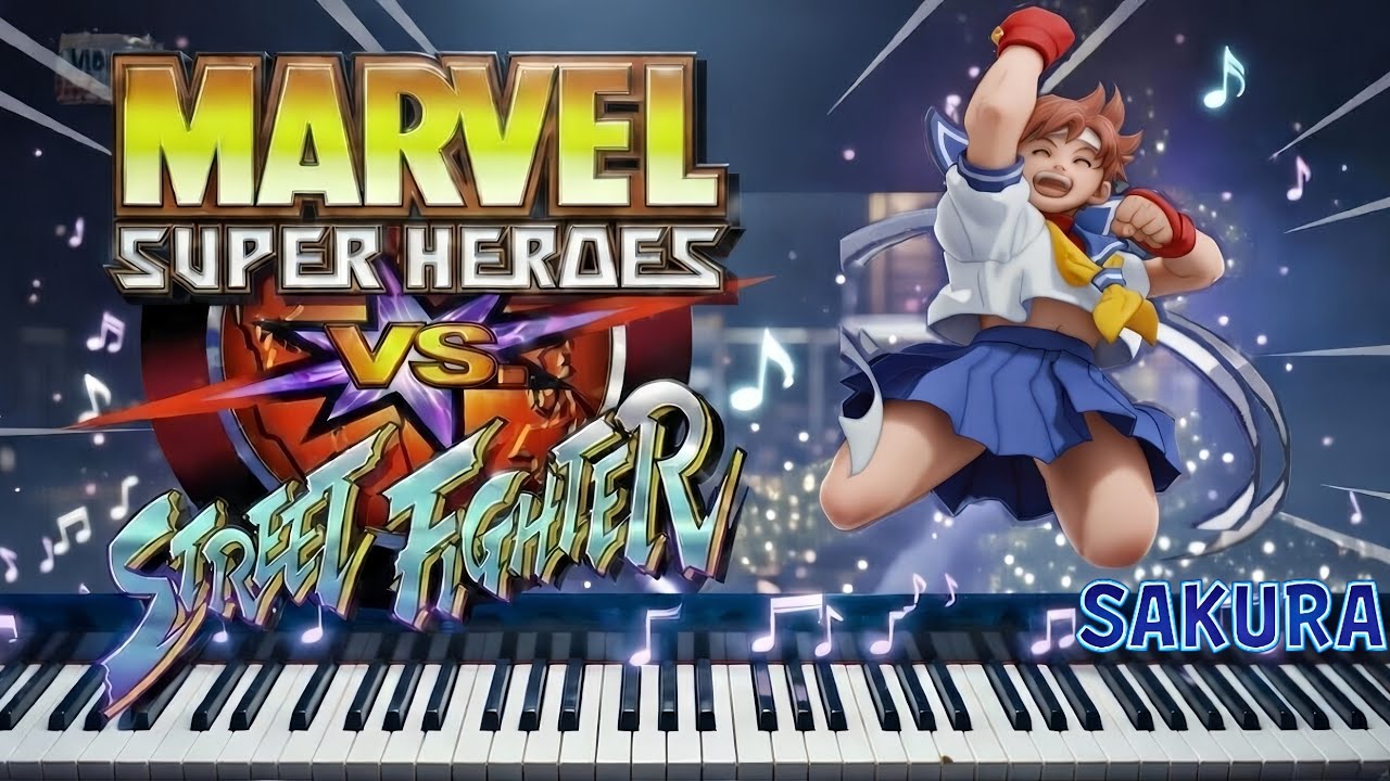 Marvel Super Heroes vs Street Fighter 🕹 Sakura 🎹MIDI SF2 ORIGINAL🎹